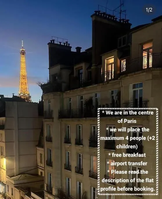 Studio Lumineux Vue Tour Eiffel Apartment Paris